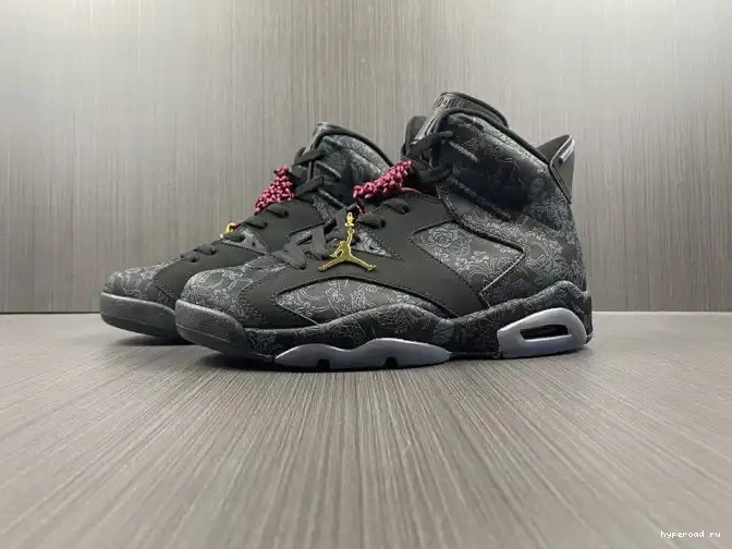 Black (W) DB9818-001 Jordan Retro Triple 6 SD 0505